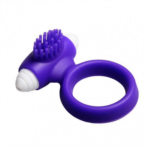 PLEASE ME Male Vibrating Delay Ring (Purple Color)